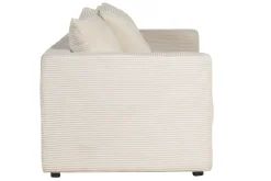 Miliboo Schlafsofa 3-Sitzer mit beigem Cordstoff mit Matratze 13cm BACIO* Design-sofas|Schlafsofas