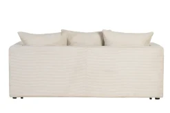 Miliboo Schlafsofa 3-Sitzer mit beigem Cordstoff mit Matratze 13cm BACIO* Design-sofas|Schlafsofas