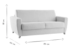 Miliboo Schlafsofa skandinavisch senfgelb und Holz GRAHAM* Schlafsofas