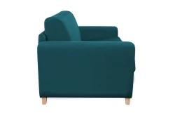 Miliboo Schlafsofa skandinavisch blaugrün und Holz GRAHAM* Schlafsofas