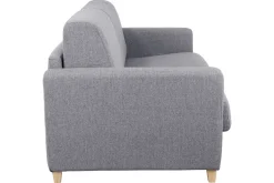 Miliboo Schlafsofa skandinavisch Hellgrau und Holz GRAHAM* Schlafsofas