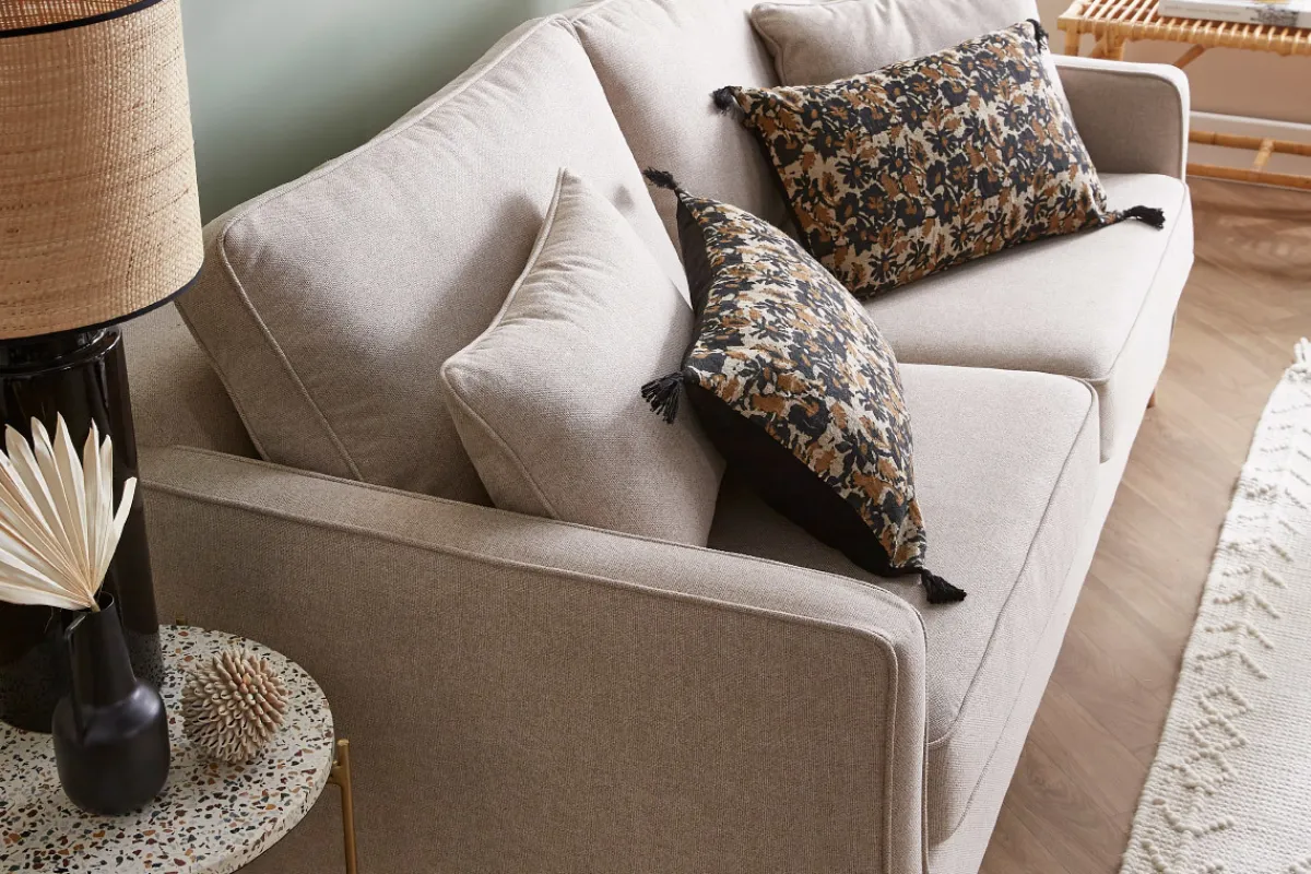Miliboo Schlafsofa skandinavisch 3 Plätze naturbeige PAPEL* Schlafsofas