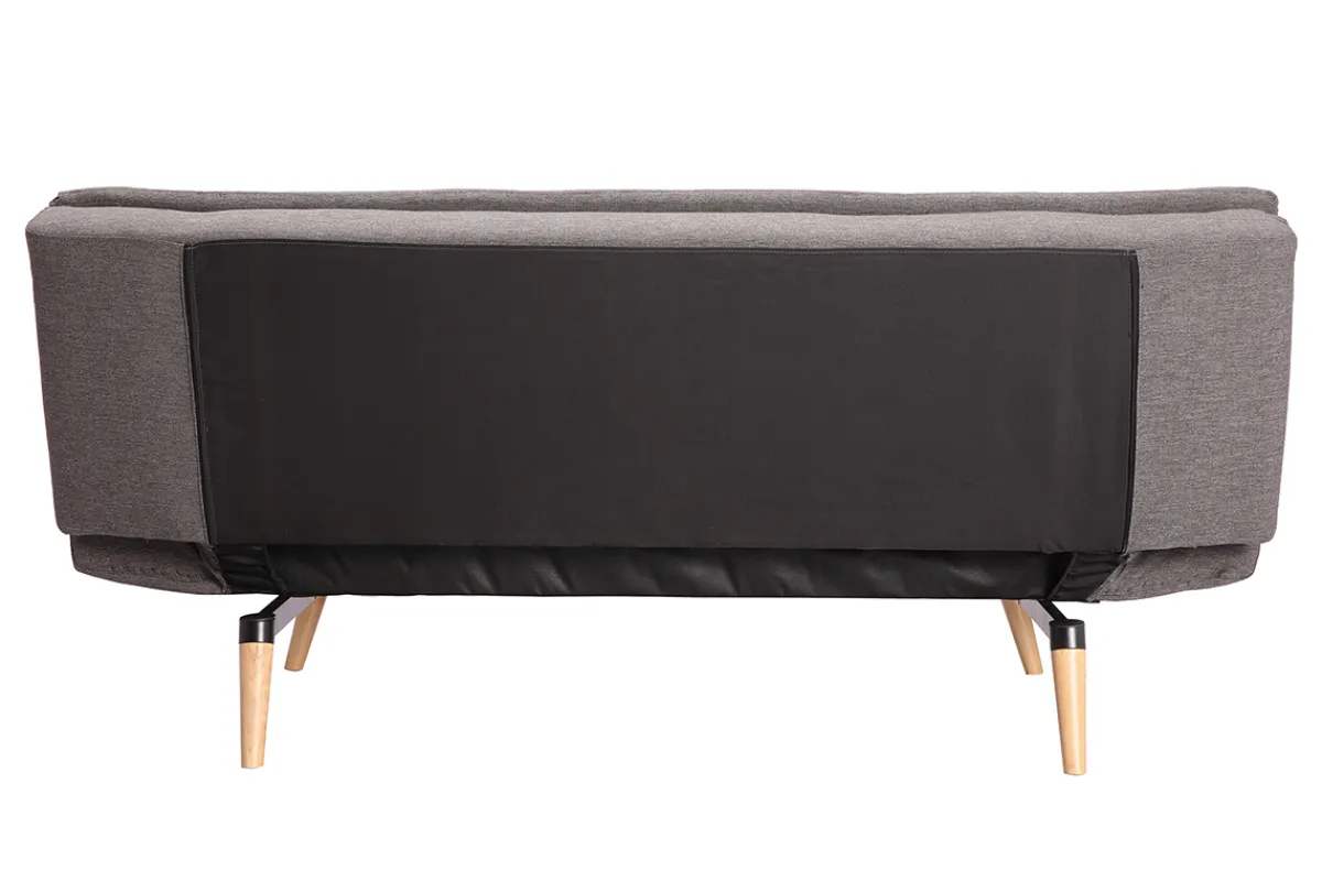Miliboo Schlafsofa skandinavisch 3 Plätze Dunkelgrau SENSO* Schlafsofas