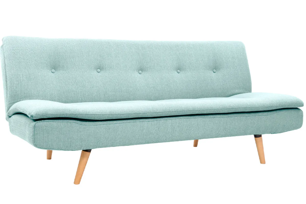 Miliboo Schlafsofa skandinavisch 3 Plätze Lagunenblau SENSO* Schlafsofas