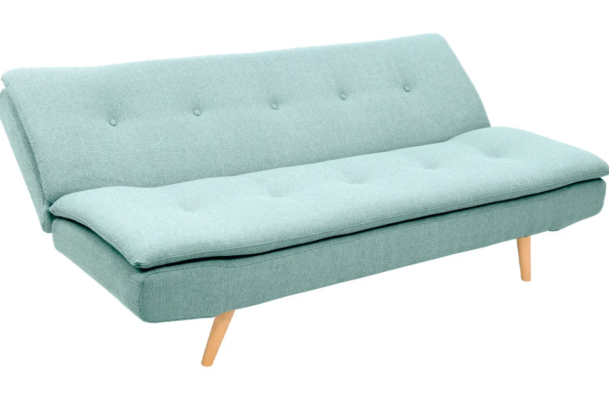 Miliboo Schlafsofa skandinavisch 3 Plätze Lagunenblau SENSO* Schlafsofas