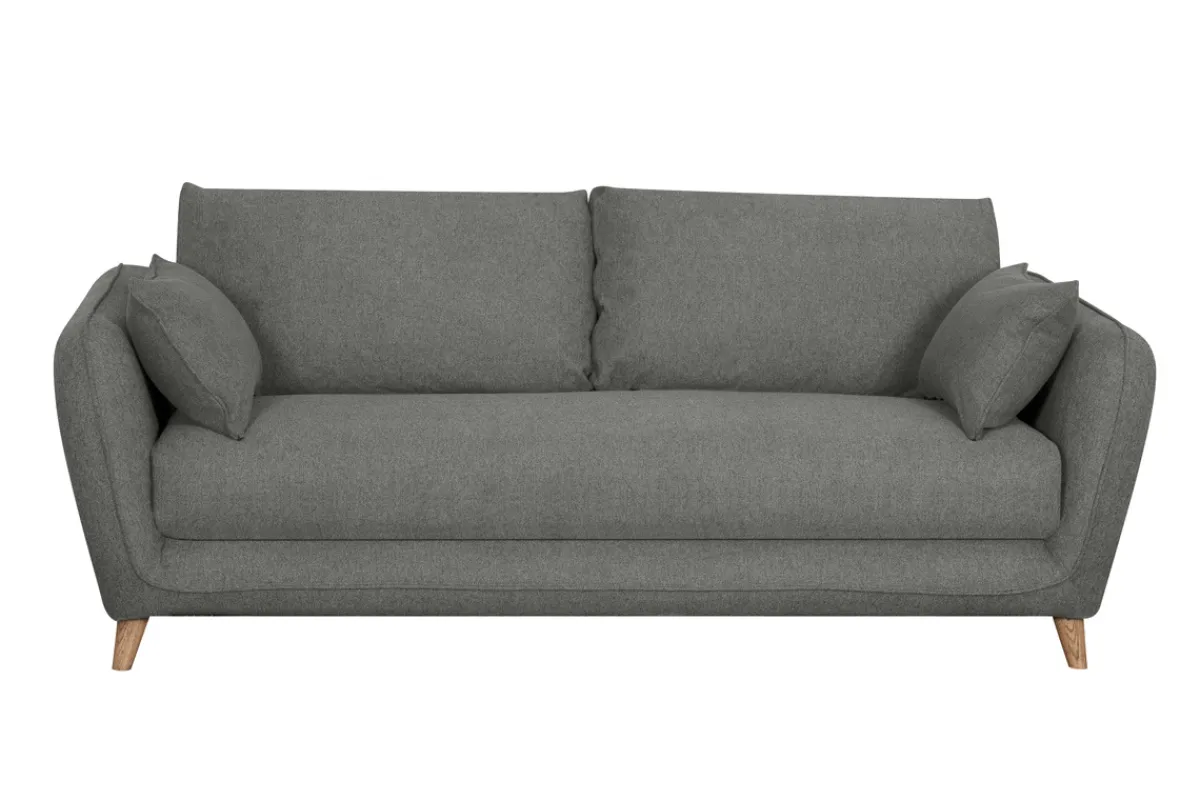 Miliboo Schlafsofa skandinavisch 3 Plätze grau anthrazit CREEP* Schlafsofas