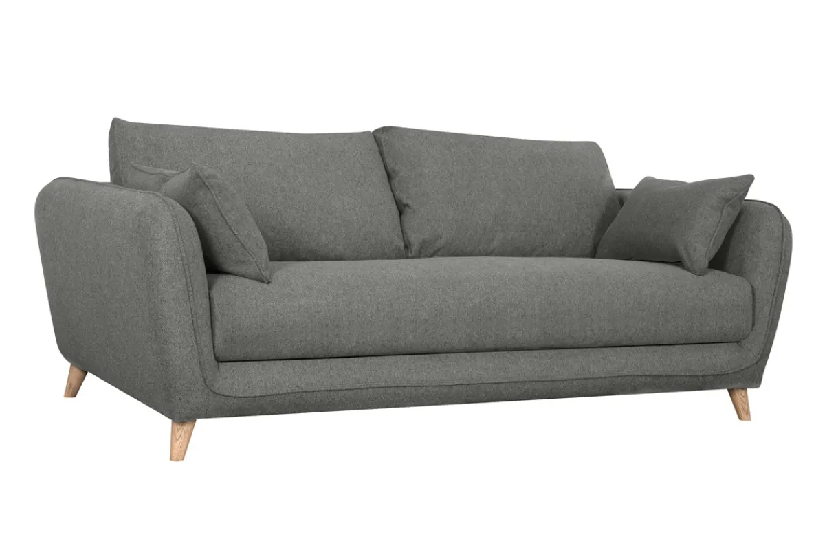 Miliboo Schlafsofa skandinavisch 3 Plätze grau anthrazit CREEP* Schlafsofas