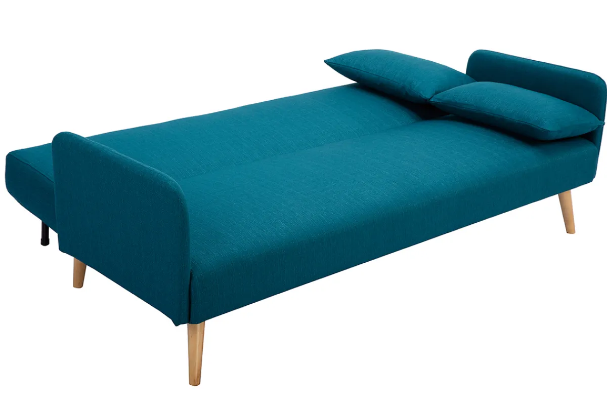 Miliboo Schlafsofa skandinavisch 3 Plätze blaugrün LULA* Schlafsofas