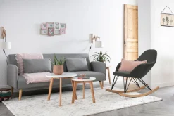 Miliboo Schlafsofa skandinavisch 3 Plätze blaugrün LULA* Schlafsofas