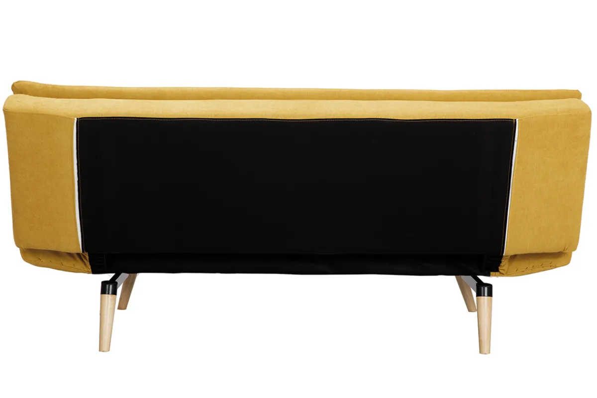 Miliboo Schlafsofa skandinavisches Design 3 Plätze Gelb SENSO* Schlafsofas