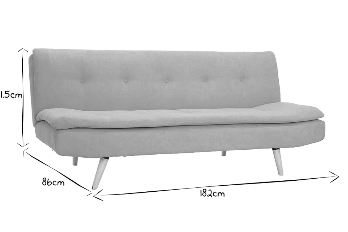 Miliboo Schlafsofa skandinavisches Design 3 Plätze Gelb SENSO* Schlafsofas