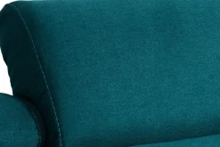 Miliboo Schlafsofa verstellbare Kopfstütze pfauenblau 140x190 cm GOYA* Schlafsofas