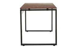 Miliboo Schreibtisch aus dunklem Holz und schwarzem Metall B138 cm OPAL* Design-schreibtische