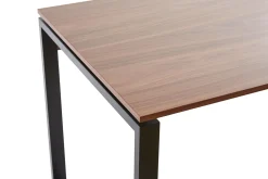Miliboo Schreibtisch aus dunklem Holz und schwarzem Metall B138 cm OPAL* Design-schreibtische