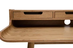 Miliboo Schreibtisch aus Eschenfurnier 3 Schubladen OPUS* Design-schreibtische