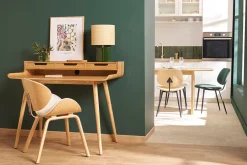 Miliboo Schreibtisch aus Eschenfurnier 3 Schubladen OPUS* Design-schreibtische