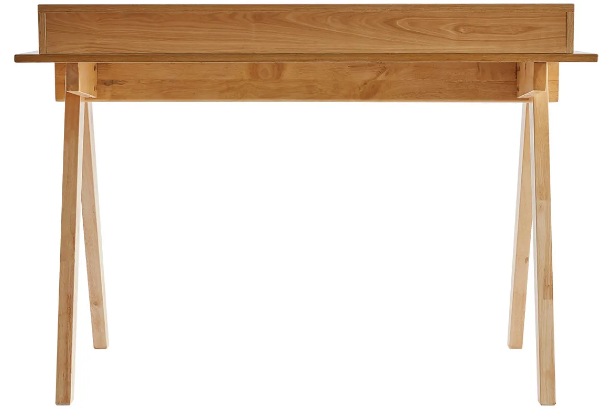Miliboo Schreibtisch aus hellem Holz mit Ablagen L120 cm PULITO* Design-schreibtische
