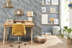 Miliboo Schreibtisch aus hellem Holz mit Ablagen L120 cm PULITO* Design-schreibtische