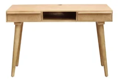Miliboo Schreibtisch aus massivem Mangoholz mit Gravur KAFFIR* Design-schreibtische