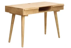 Miliboo Schreibtisch aus massivem Mangoholz mit Gravur KAFFIR* Design-schreibtische