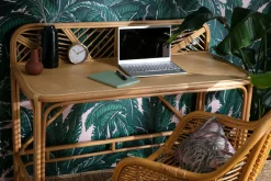 Miliboo Schreibtisch aus Rattan B120 cm GALON* Design-schreibtische