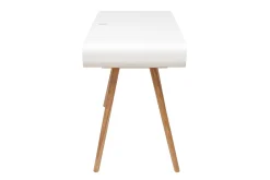 Miliboo Schreibtisch mit Schiebetüren und Flechtwerk L120 cm OLYMPE* Design-schreibtische