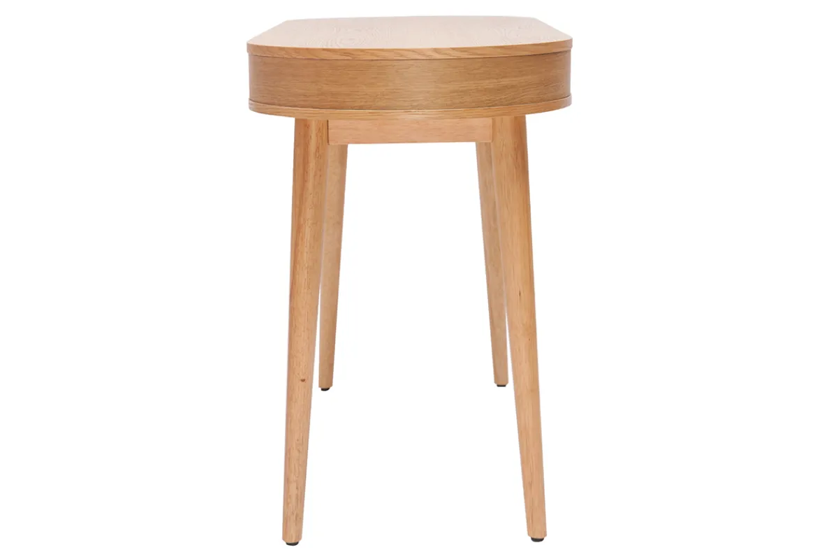 Miliboo Schreibtisch mit Schublade aus hellem Holz B120 cm JUDITH* Design-schreibtische