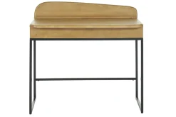 Miliboo Schreibtisch mit Stauraum aus massivem Mangoholz B100 cm SHIVA* Design-schreibtische