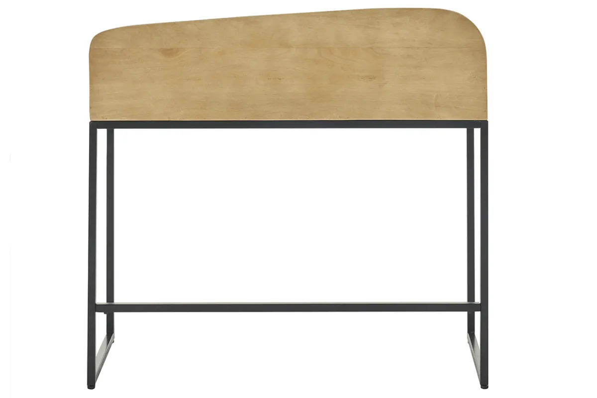 Miliboo Schreibtisch mit Stauraum aus massivem Mangoholz B100 cm SHIVA* Design-schreibtische