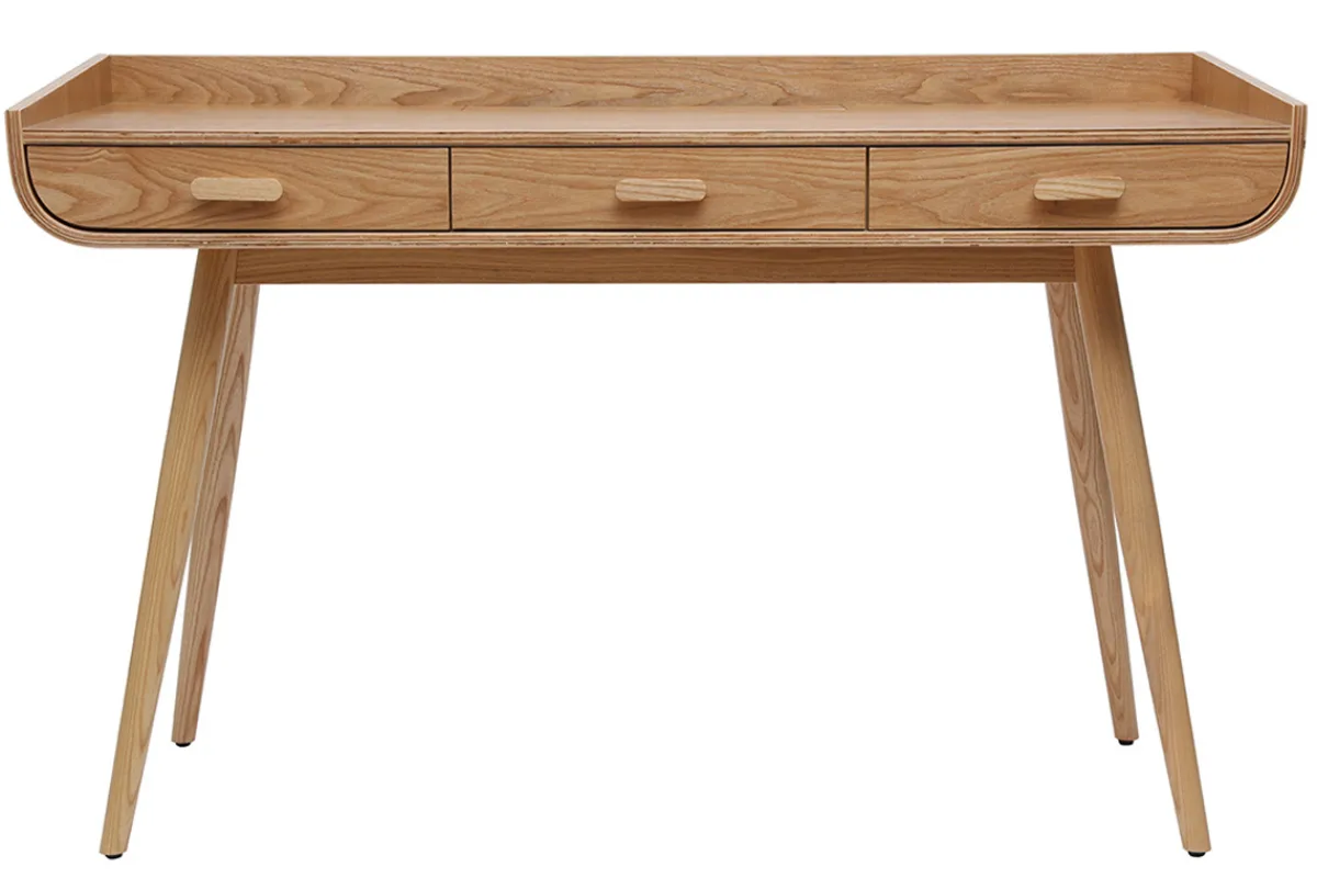 Miliboo Schreibtisch skandinavisch helles Holz HALLEN* Design-schreibtische