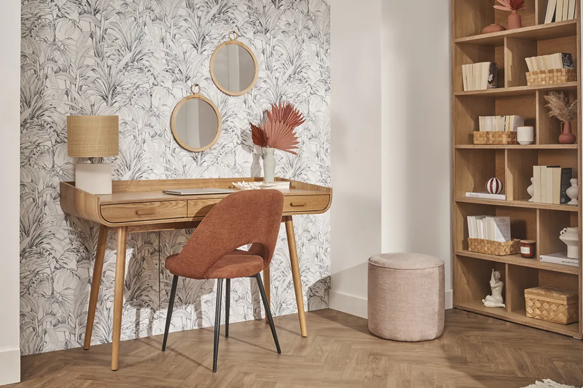 Miliboo Schreibtisch skandinavisch helles Holz HALLEN* Design-schreibtische