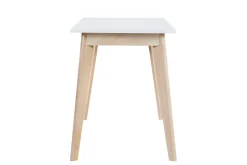 Miliboo Schreibtisch skandinavisch mit Schubladen Holz Weiß L160 LEENA* Design-schreibtische