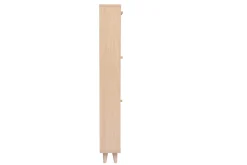 Miliboo Schuhschrank in hellem Holzdekor Eiche und goldfarbenem Metall B90 cm SILVESTRE* Schuhschränke