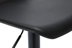 Miliboo Schwarze 360° drehbare und höhenverstellbare Design-Barhocker (2er-Set) KRONOS* Barhocker