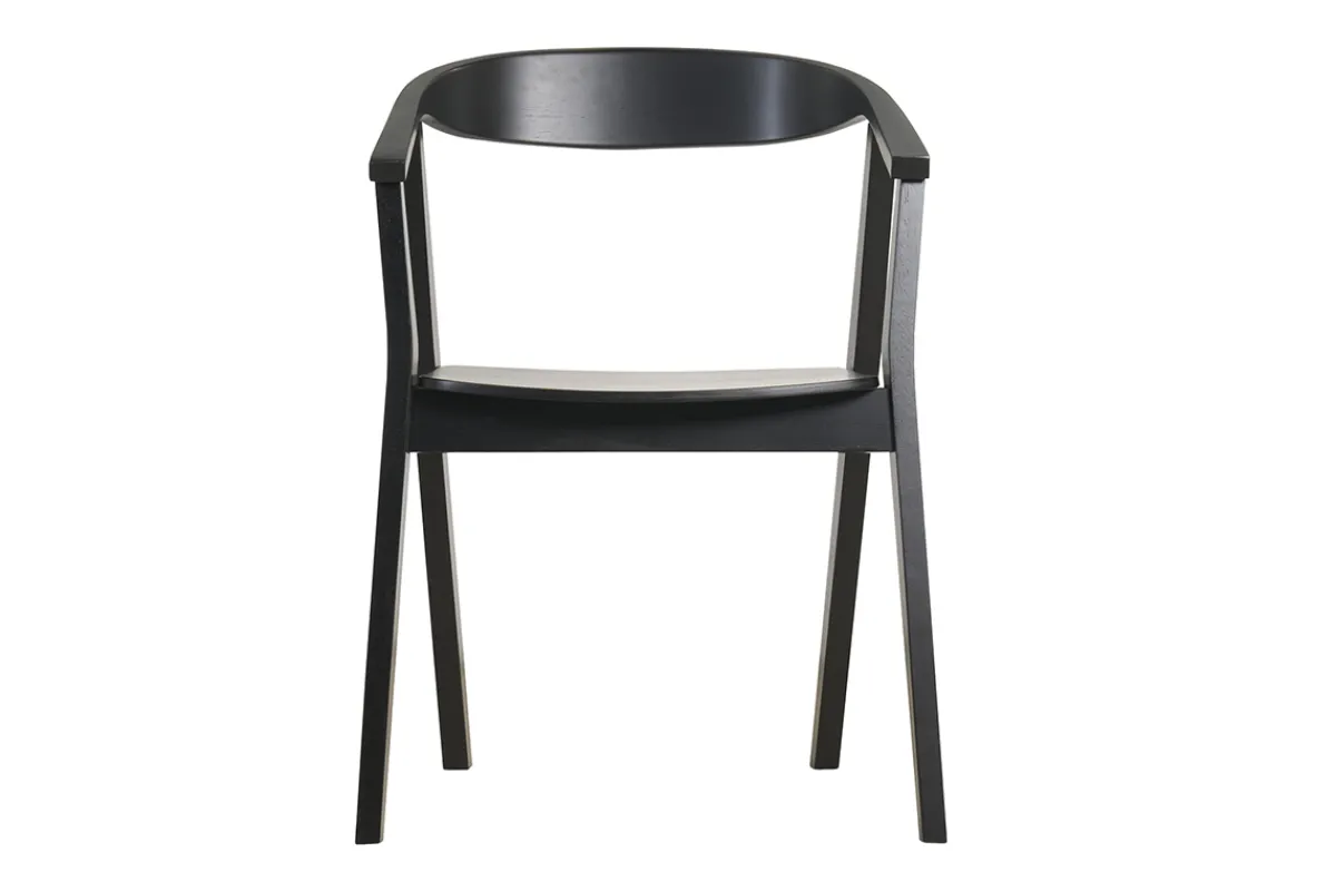 Miliboo Schwarze Design-Stühle aus Holz (2er- Set) BAHIA* Design-stühle