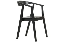 Miliboo Schwarze Design-Stühle aus Holz (2er- Set) BAHIA* Design-stühle
