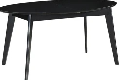 Miliboo Schwarzer ausziehbarer Esstisch L160-200 cm MARIK* Ausziehtische