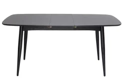 Miliboo Schwarzer ausziehbarer Tisch 130-160 cm NORDECO* Ausziehtische