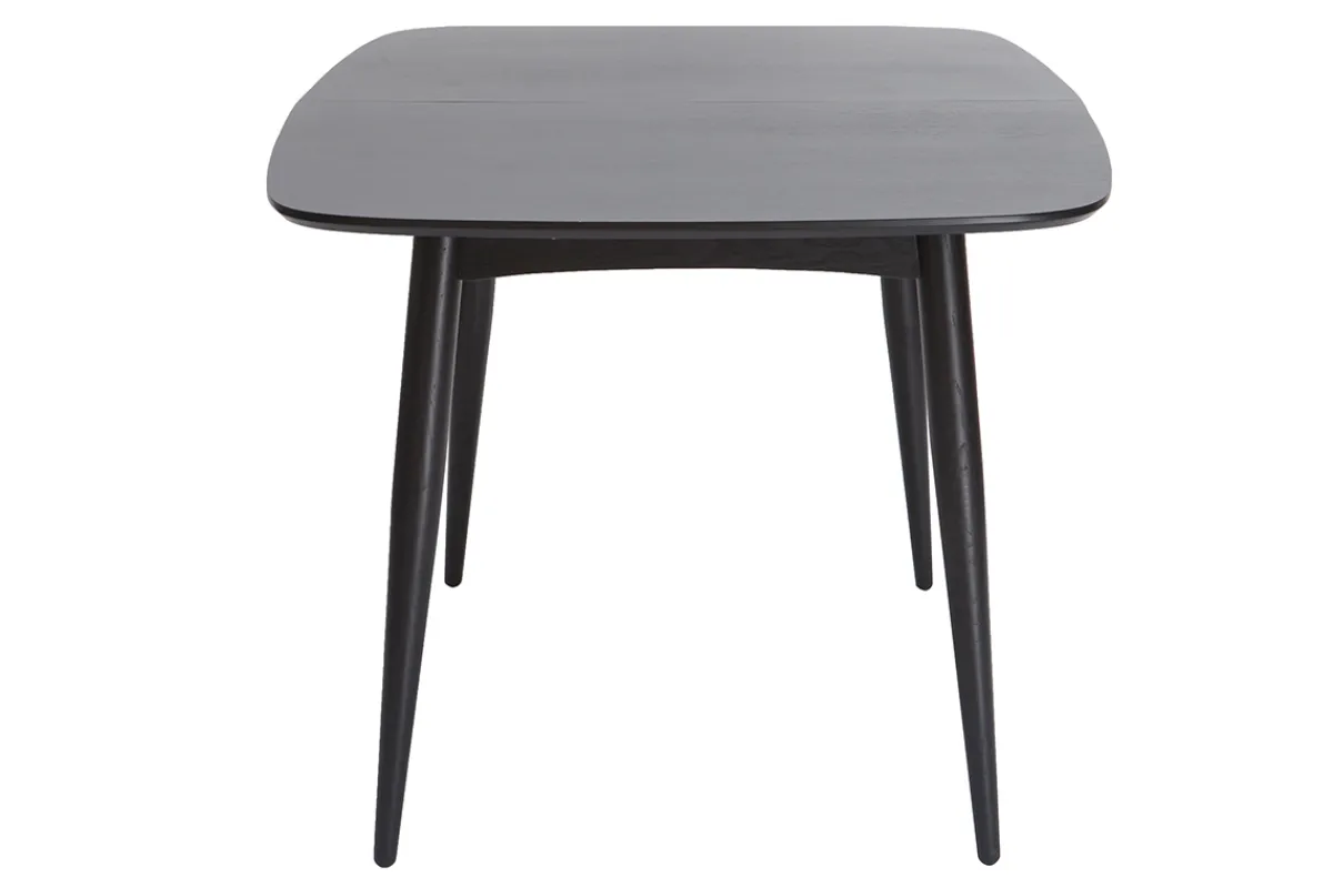 Miliboo Schwarzer ausziehbarer Tisch 130-160 cm NORDECO* Ausziehtische