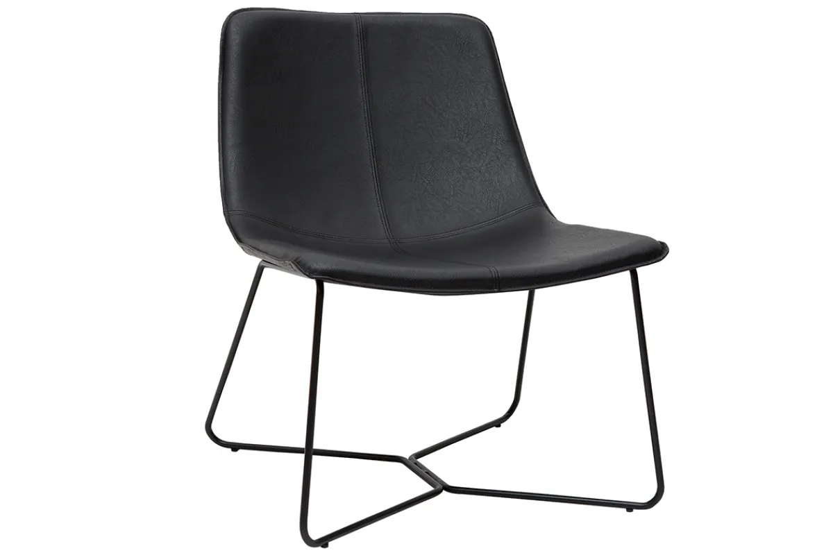 Miliboo Schwarzer Sessel SANTI* Design-sessel|Sessel