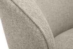 Miliboo Schwenksessel im trendigen Design aus taupefarbenem strukturiertem Samteffektstoff AMBER* Design-sessel|Sessel