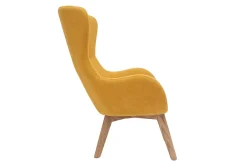 Miliboo Senfgelber Samtsessel ESKUA* Design-sessel|Sessel