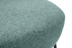 Miliboo Sessel aus graugrünem Stoff und schwarzem Metall BELEY* Design-sessel|Sessel