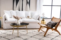 Miliboo Sessel aus Teakholz und naturfarbenem Rattan HAMMA* Design-sessel|Sessel