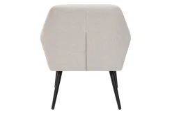 Miliboo Sessel im beigen Samtdesign mit Metallfuß GASTON* Design-sessel|Sessel
