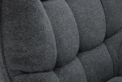 Miliboo Sessel im dunkelgrauen Samtdesign beige Holzfüße AVERY* Design-sessel|Sessel