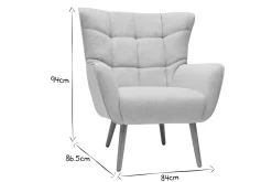 Miliboo Sessel im gemustertem Samtdesign beige Holzfüße AVERY* Design-sessel|Sessel