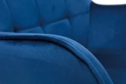Miliboo Sessel mit blauer Samt-Fußstütze MOOD* Design-sessel|Sessel