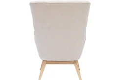 Miliboo Sessel Skandinavisch beige aus Holz BRODY* Design-sessel|Sessel