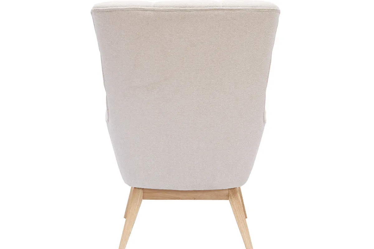 Miliboo Sessel Skandinavisch beige aus Holz BRODY* Design-sessel|Sessel
